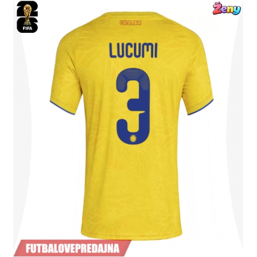 Lacne Ženy Futbalové dres Kolumbia Jhon Lucumi #3 MS 2026 Krátky Rukáv - Domáci